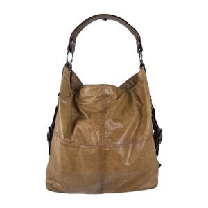 TANO Original Boogie Bucket Bag Camel Brown w Dark Brown Leather Straps READ